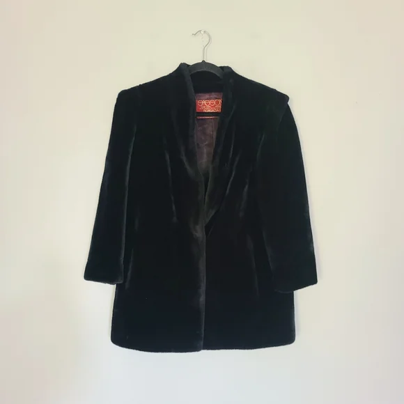 Vintage Sasson Borgazia Faux Fur Coat 9 - Picture 5 of 8